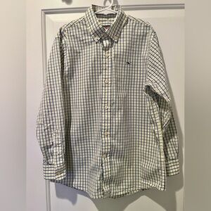 Vineyard Vines Boys Blue and Yellow Plaid Shirt S